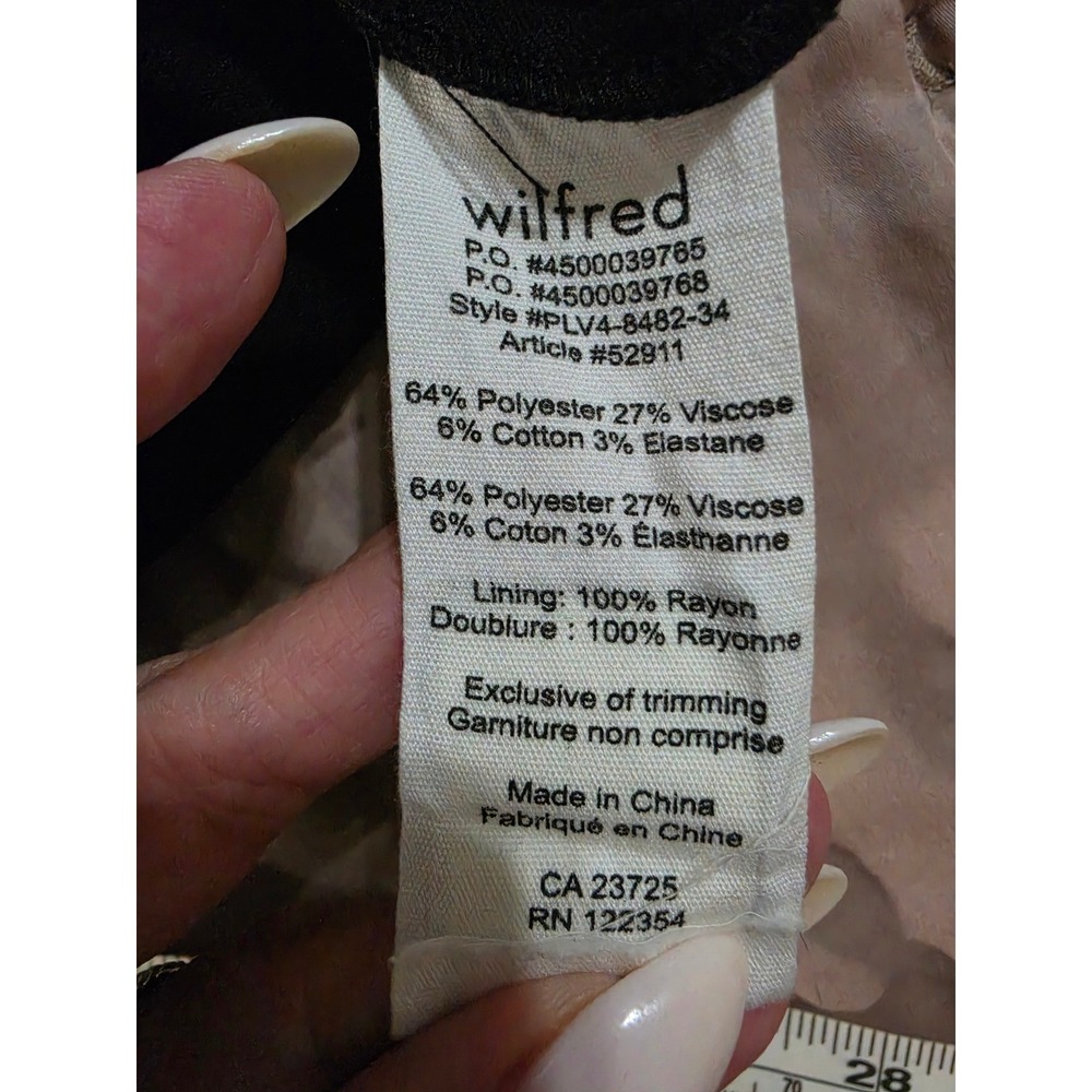 Wilfred Aritzia Black Sleeveless Zip Pocket Shift Mini Dress Size S PLV4-8482-34 - Picture 6 of 9